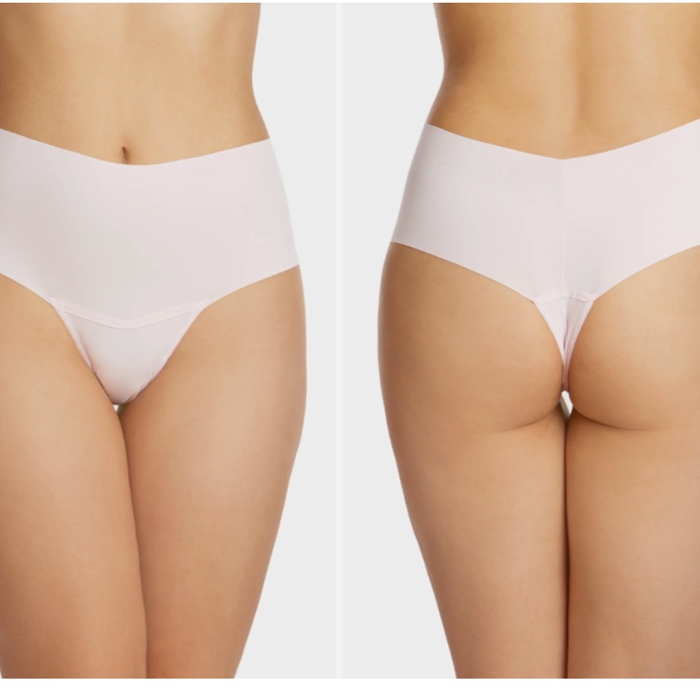 NEW Hanky Panky Breathe High Waist Thong Bliss Pink Size XL